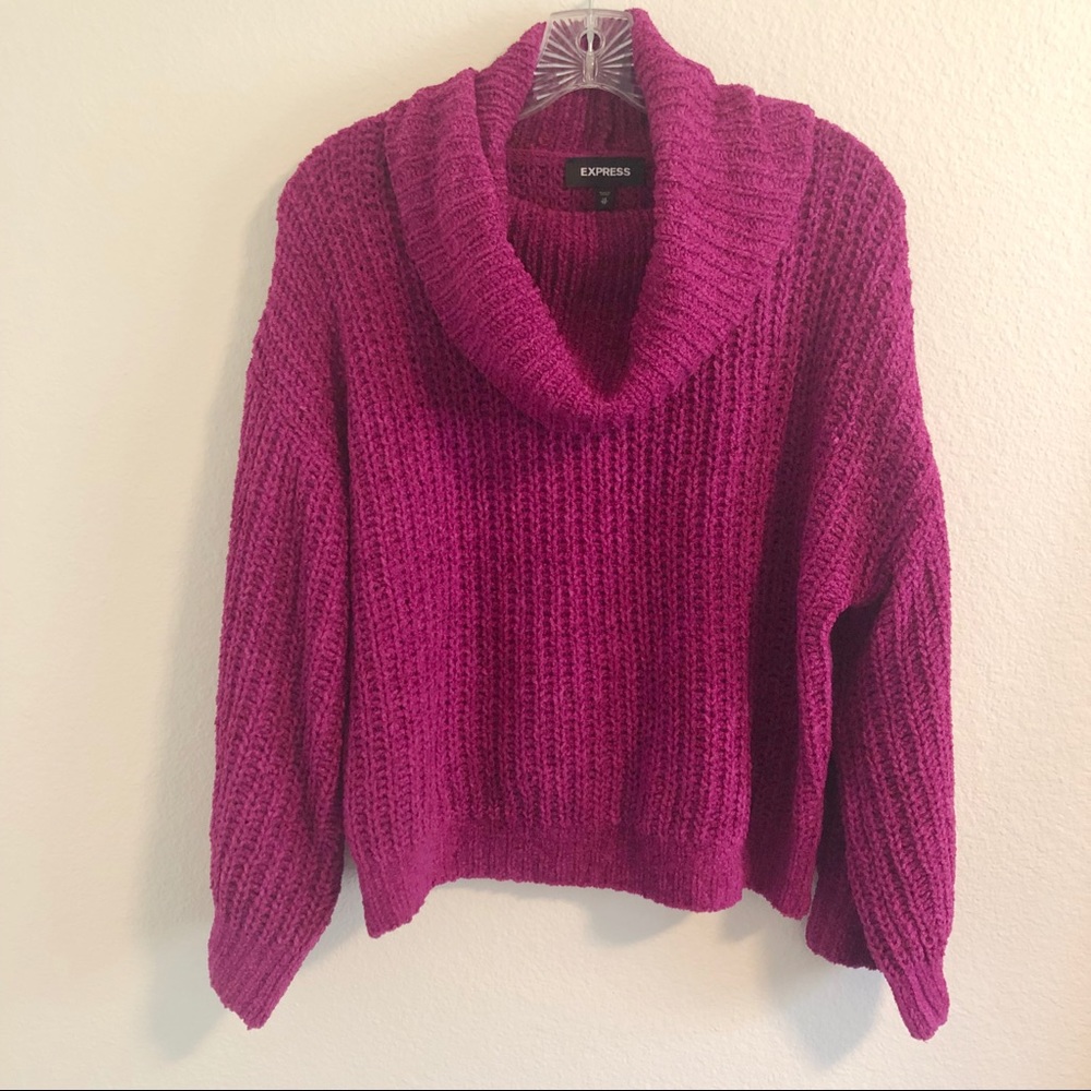 EXPRESS | Chenille Cowl Neck Sweater